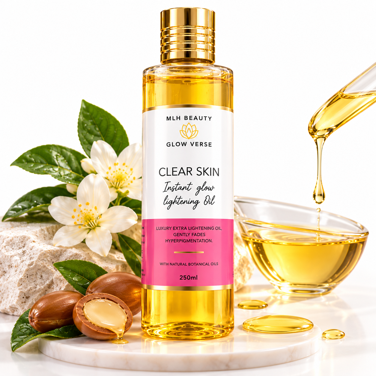 Glow Verse Clear Skin Instant Glow Toning Oil 250ml