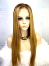 MLH Two Tone #4/27 Cambodian Mink Straight Lace Frontal Wig - MLH Beauty