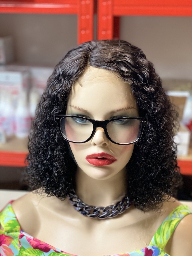 MLH Fluffy Malaysian Curl Closure Wig - MLH Beauty