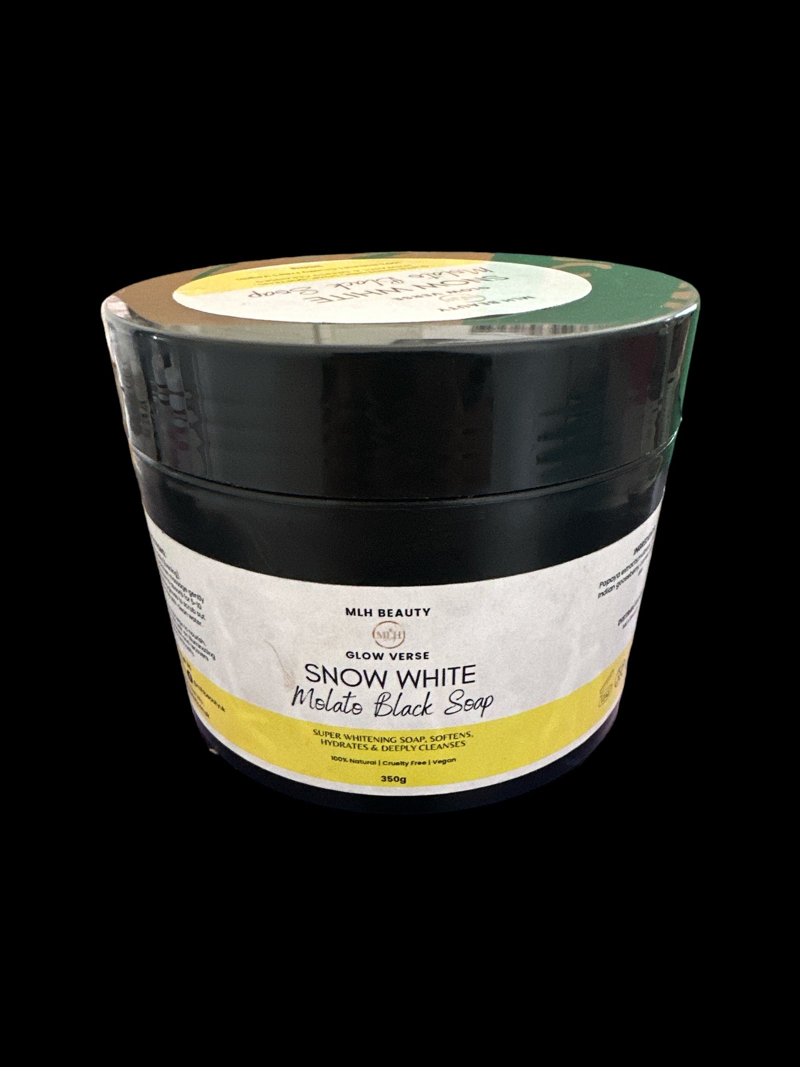 Glow Verse Snow Glow Molato Whitening Black Soap 350g