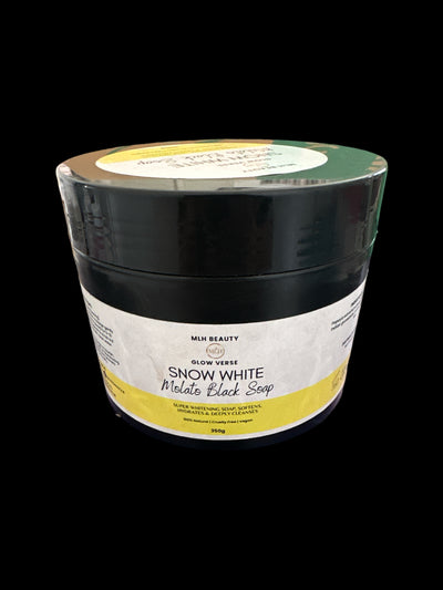 Glow Verse Snow White Molato Whitening Black Soap 350g