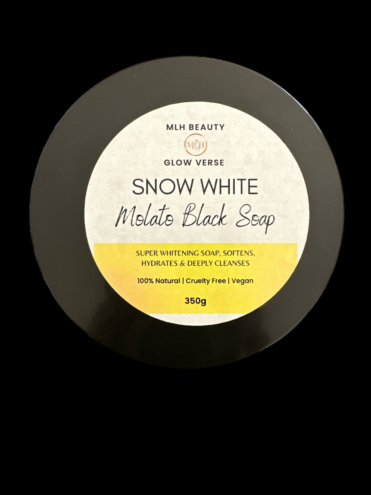 Glow Verse Snow Glow Molato Whitening Black Soap 350g