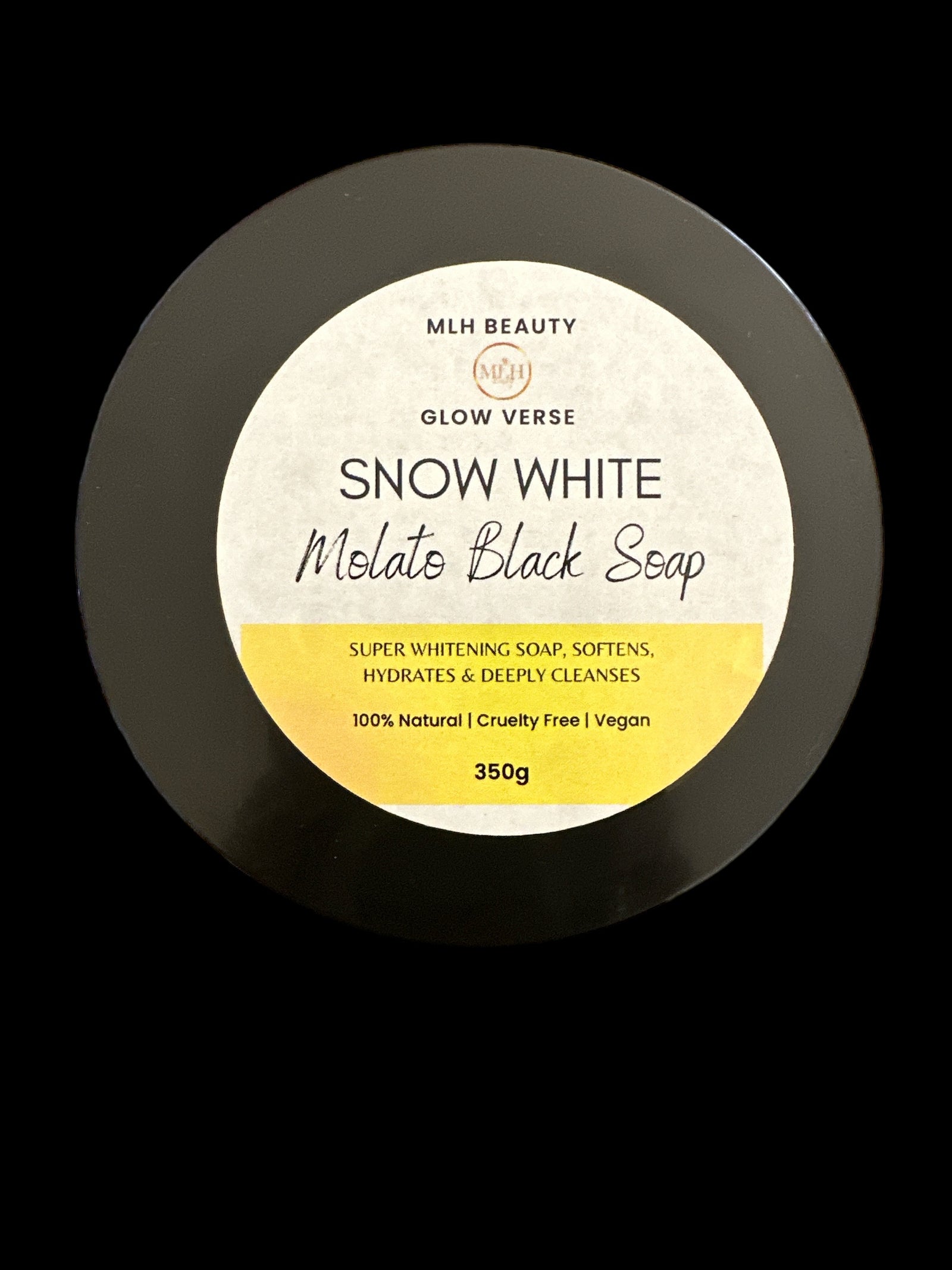 Glow Verse Snow Glow Molato Whitening Black Soap 350g
