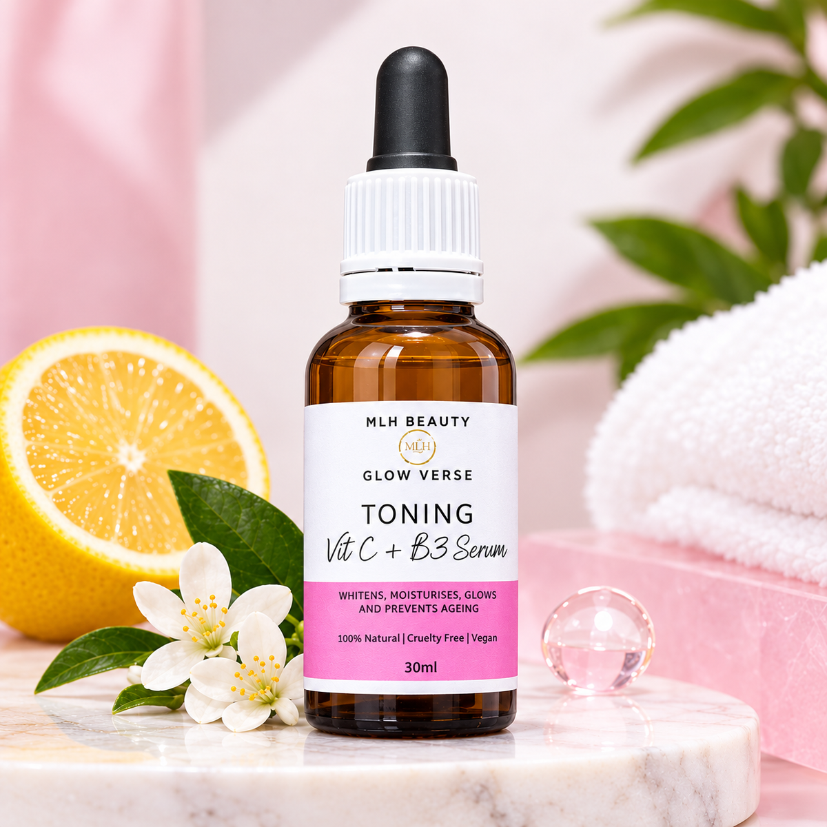 Glow Verse Toning Vit C &amp; B3 Serum 30ml | MLH Beauty
