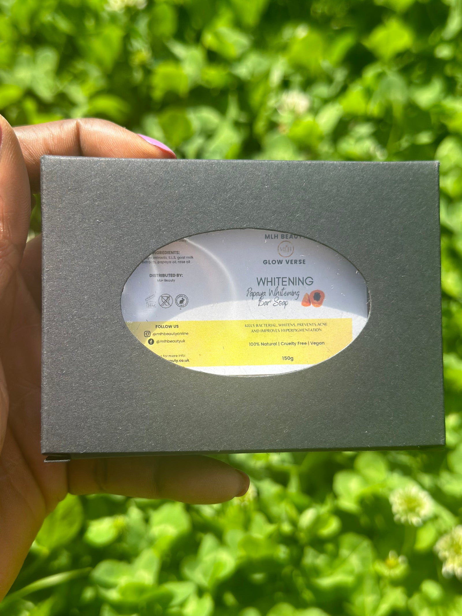 Glow Verse Snow Glow Papaya Whitening Bar Soap 150g