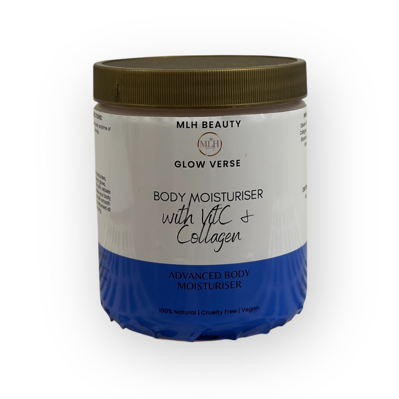 MLH Beauty Glow Verse Body Moisturiser With Vit C & Collagen 500ml