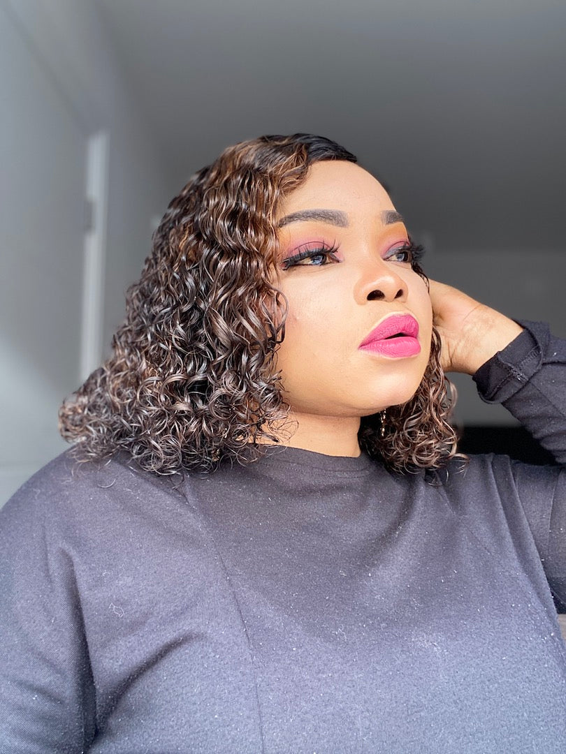 Lola Two Tone Malaysian Curly Wig - MLH Beauty Wigs