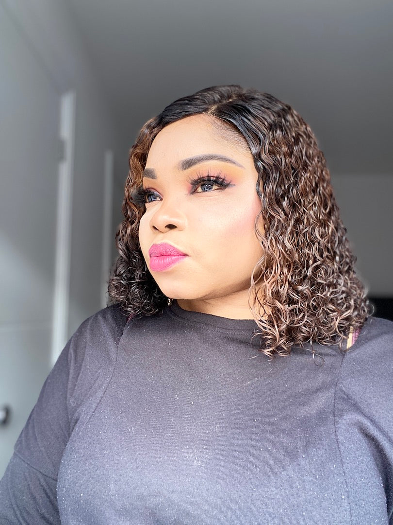 Lola Two Tone Malaysian Curly Wig - MLH Beauty Wigs