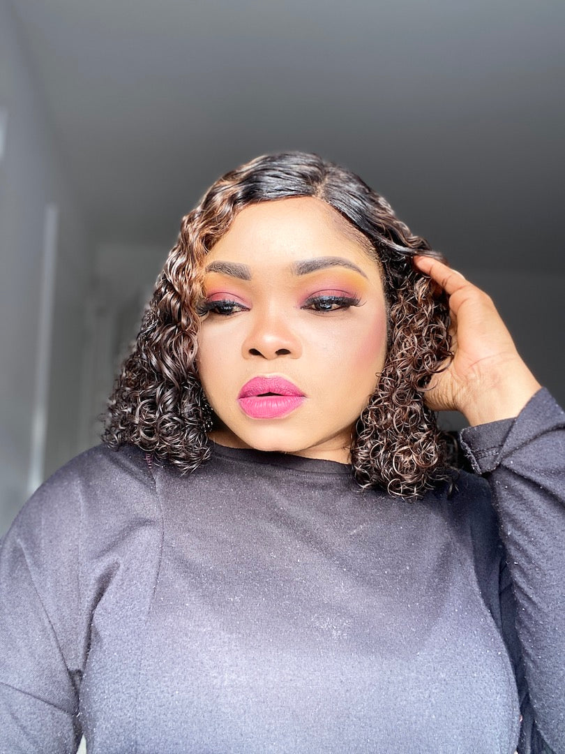 Lola Two Tone Malaysian Curly Wig - MLH Beauty Wigs