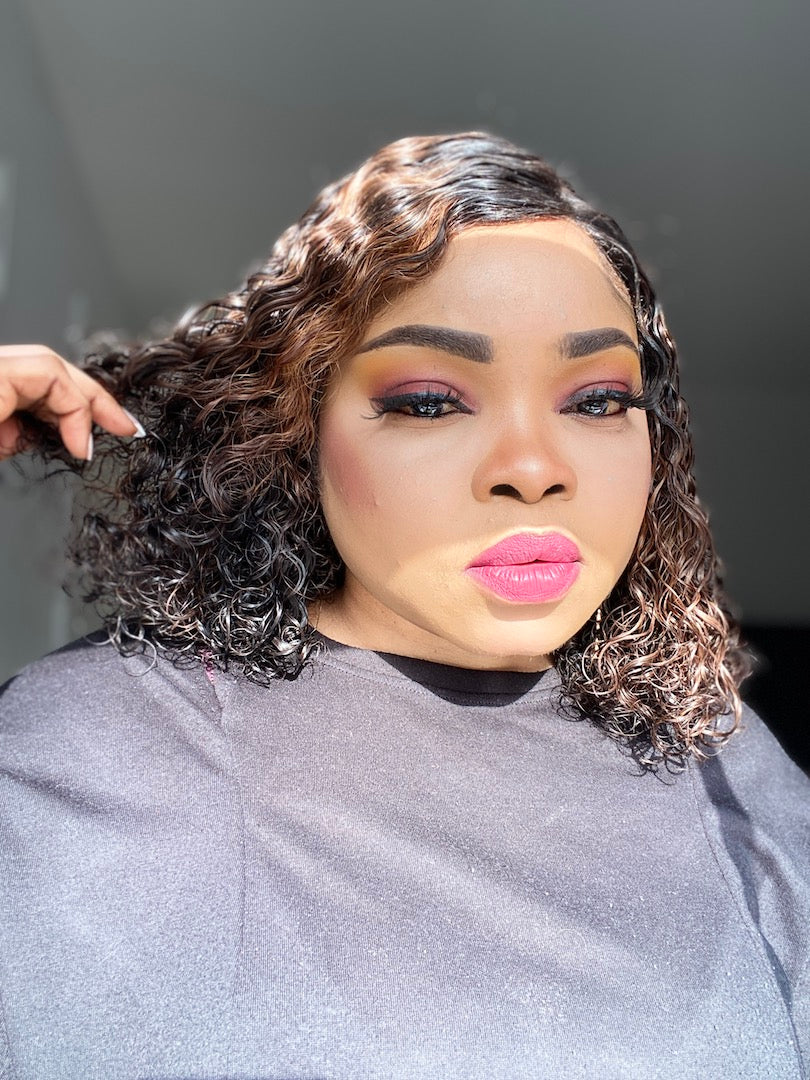 Lola Two Tone Malaysian Curly Wig - MLH Beauty Wigs