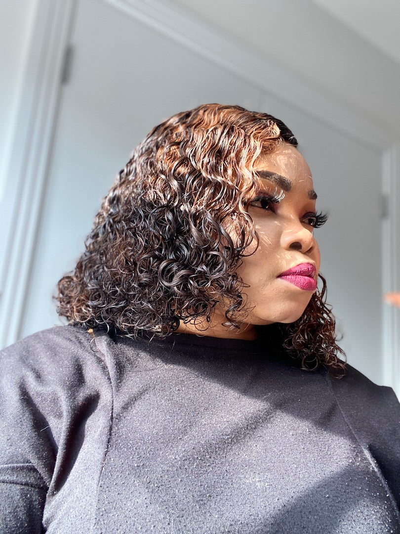 Lola Two Tone Malaysian Curly Wig - MLH Beauty Wigs