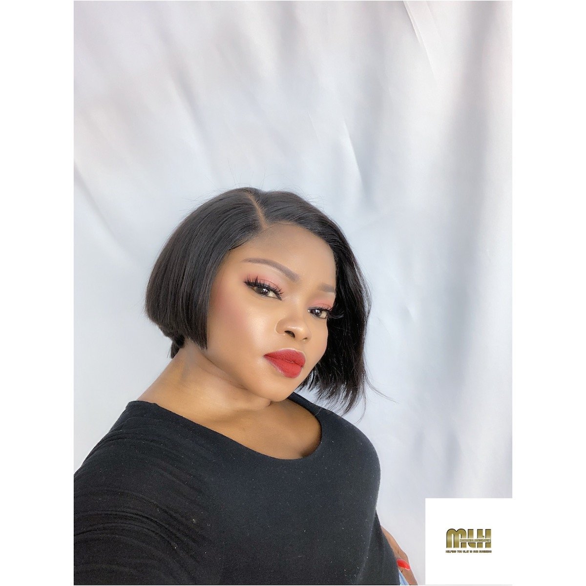 MLH Double drawn Straight Cut Wig with Lace Closure - MLH Beauty Wigs